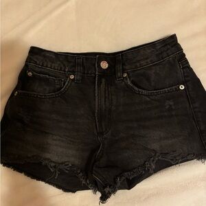 Garage Black Denim Shorts